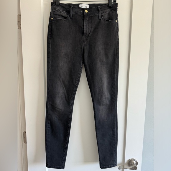 Frame Le High Ankle Skinny Jeans in Kerry grey - Picture 5 of 7